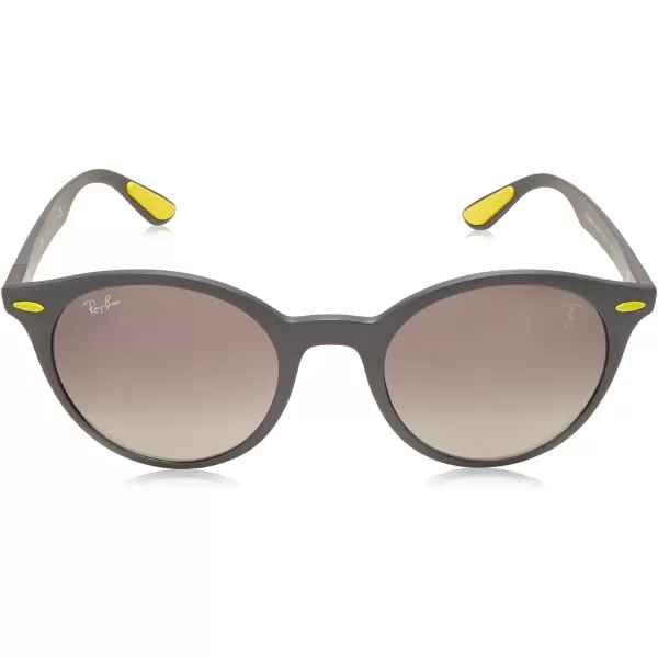 RayBan Rb4296m Scuderia Ferrari Collection Round SunglassesMatte GreyGrey Gradient Dark Grey