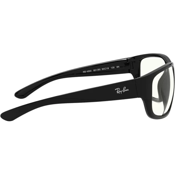 RayBan Rb4300 Square Sunglasses BlackClear 63 mmRayBan Rb4300 Square Sunglasses BlackClear 63 mm