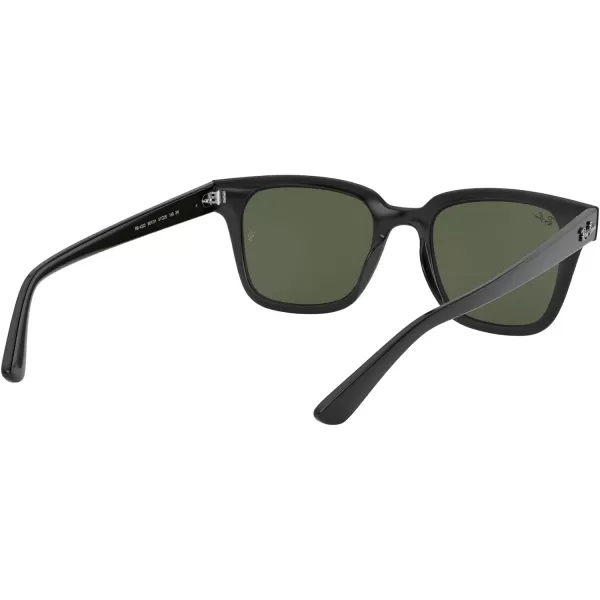 RayBan Rb4323 Square SunglassesBlackG15 Green