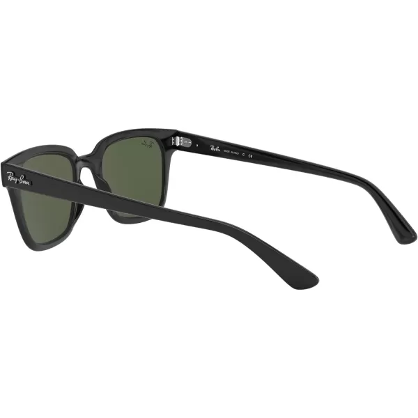 RayBan Rb4323 Square SunglassesBlackG15 Green