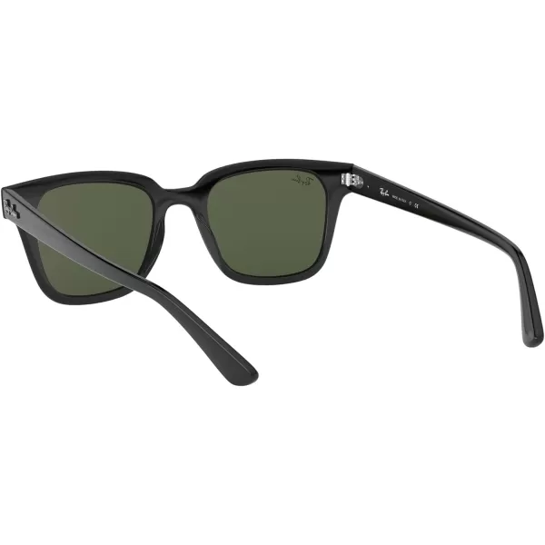 RayBan Rb4323 Square SunglassesBlackG15 Green