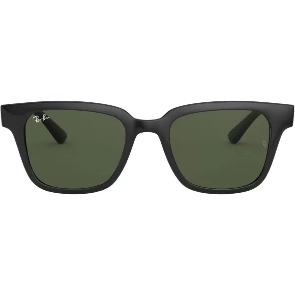 RayBan Rb4323 Square SunglassesBlackG15 Green