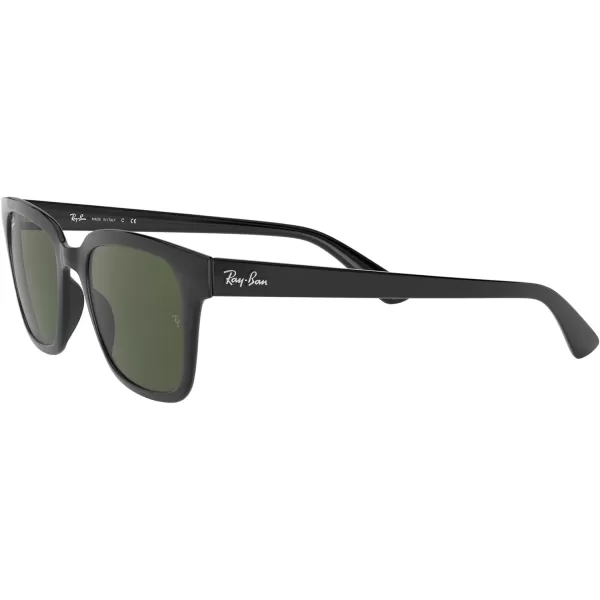 RayBan Rb4323 Square SunglassesBlackG15 Green