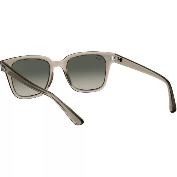 RayBan Rb4323 Square SunglassesTransparent GreyLight Grey Gradient Dark Grey