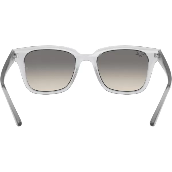 RayBan Rb4323 Square SunglassesTransparentClear Gradient Grey