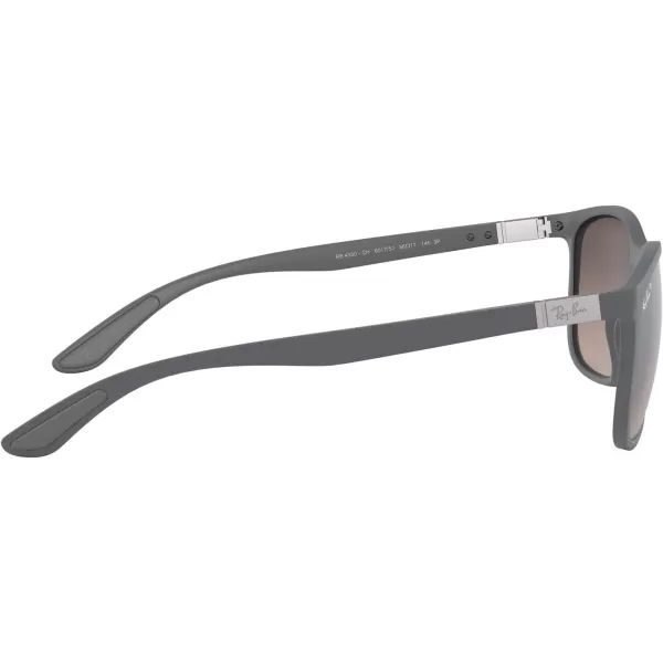 RayBan Rb4330ch Chromance Square SunglassesSand GreyPolarized Grey Mirrored Silver