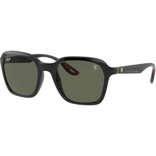 RayBan Rb4343m Scuderia Ferrari Collection Square SunglassesBlackDark Green