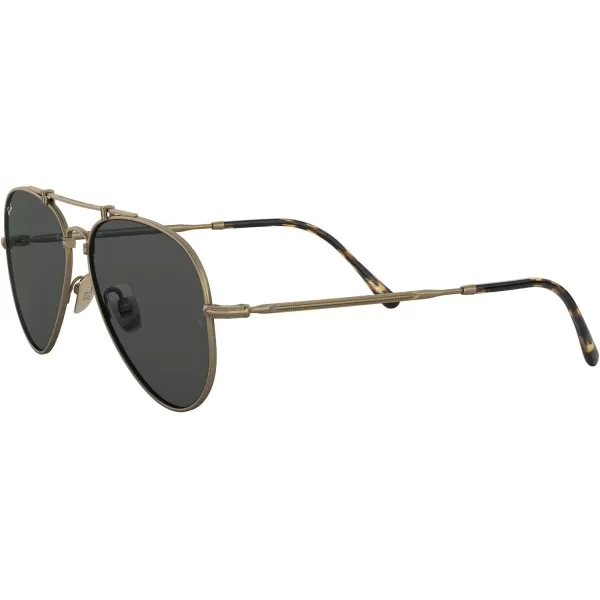 RayBan Rb8125 Titanium Aviator SunglassesDemi Gloss Antique GoldGrey