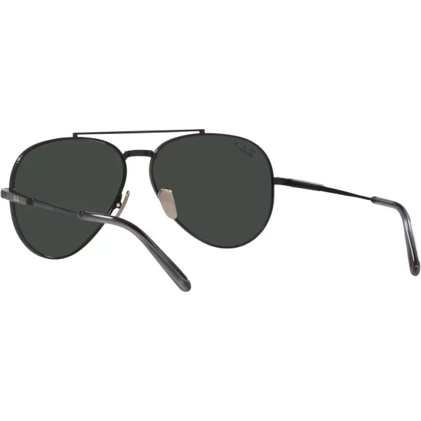 RayBan Rb8225 Aviator Titanium Pilot SunglassesBlackPolarized Dark Grey