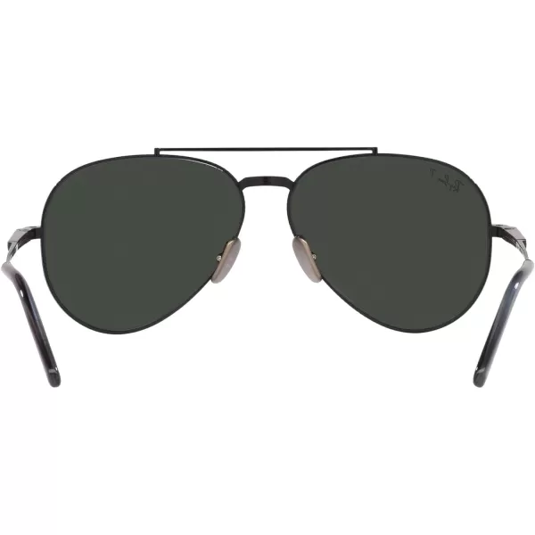 RayBan Rb8225 Aviator Titanium Pilot SunglassesBlackPolarized Dark Grey