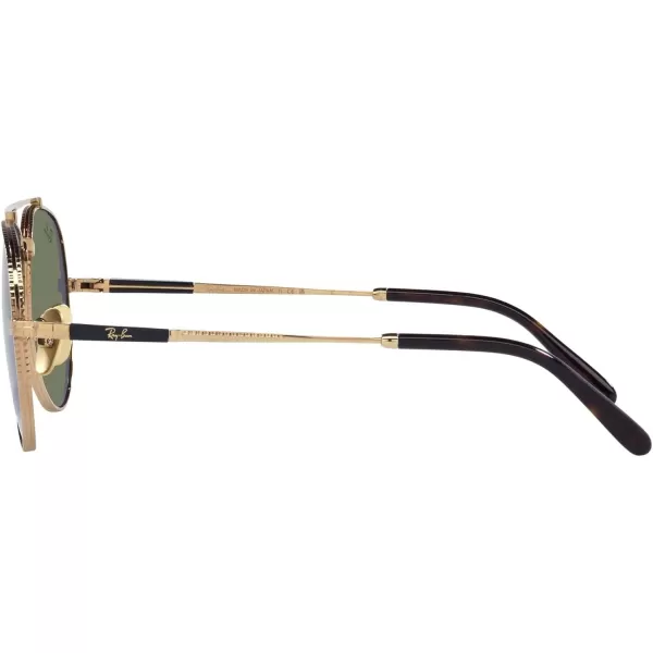 RayBan Rb8225 Aviator Titanium Pilot SunglassesGoldGreen