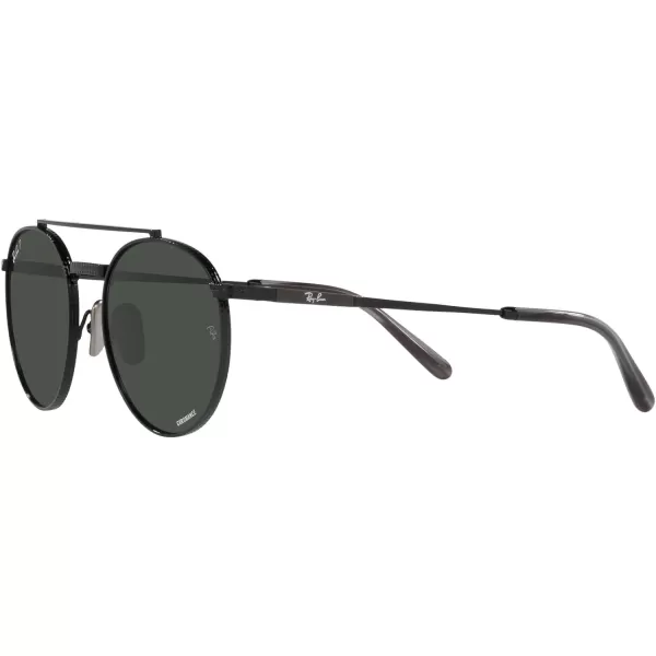 RayBan Rb8237 Round Ii Titanium SunglassesBlackPolarized Dark Grey