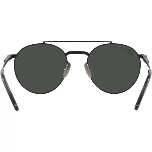 RayBan Rb8237 Round Ii Titanium SunglassesBlackPolarized Dark Grey