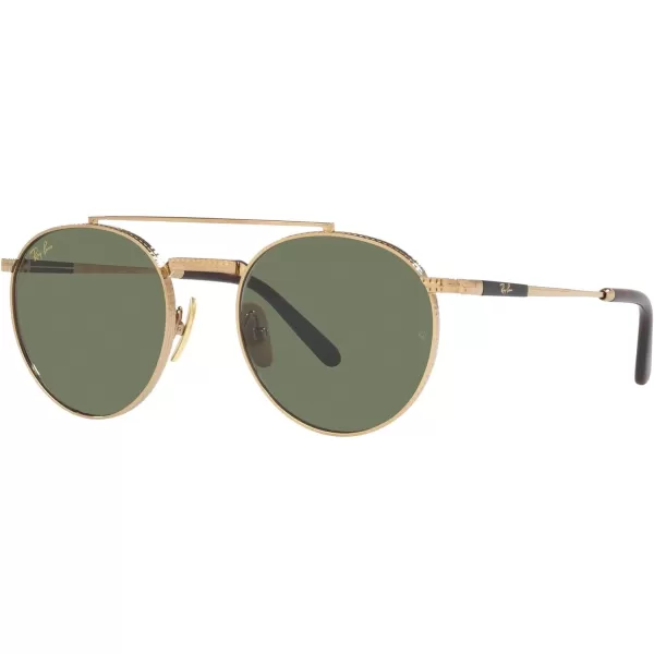 RayBan Rb8237 Round Ii Titanium SunglassesGoldGreen