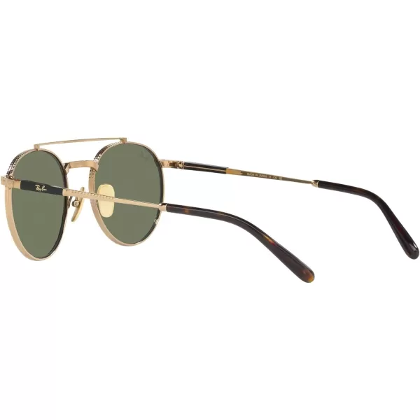 RayBan Rb8237 Round Ii Titanium SunglassesGoldGreen