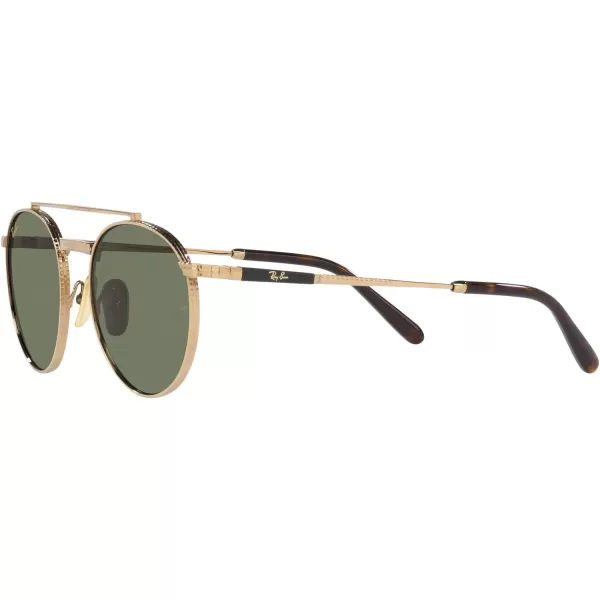 RayBan Rb8237 Round Ii Titanium SunglassesGoldGreen