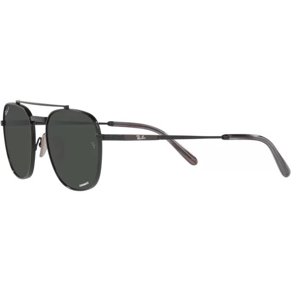 RayBan Rb8258 Frank Ii Titanium Pilot SunglassesBlackPolarized Dark Grey