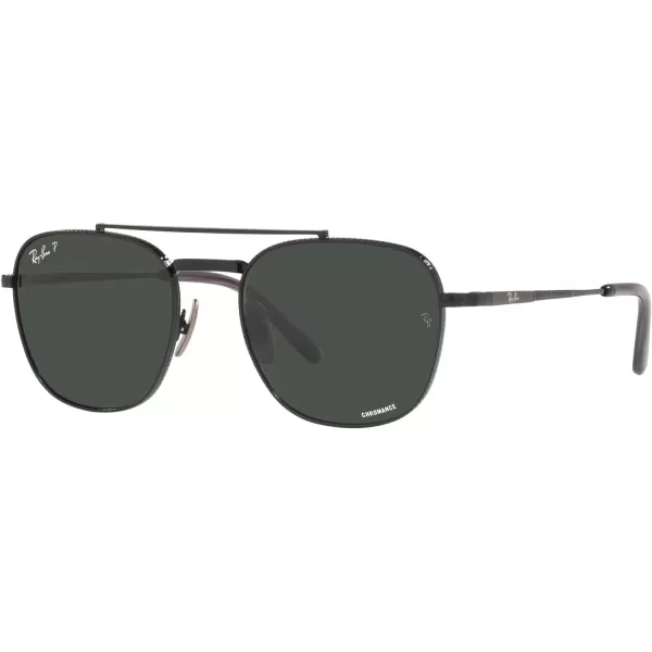 RayBan Rb8258 Frank Ii Titanium Pilot SunglassesBlackPolarized Dark Grey