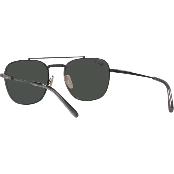 RayBan Rb8258 Frank Ii Titanium Pilot SunglassesBlackPolarized Dark Grey