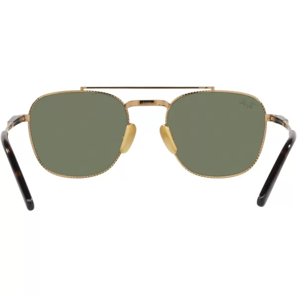 RayBan Rb8258 Frank Ii Titanium Pilot SunglassesGoldGreen