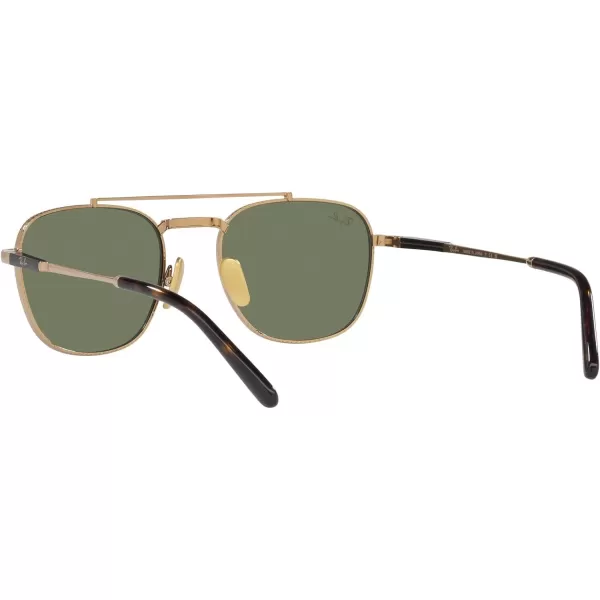 RayBan Rb8258 Frank Ii Titanium Pilot SunglassesGoldGreen