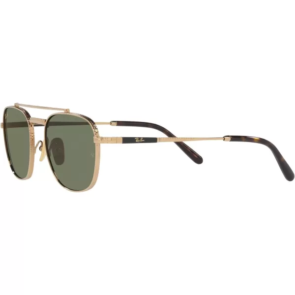 RayBan Rb8258 Frank Ii Titanium Pilot SunglassesGoldGreen