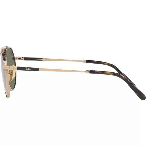 RayBan Rb8265 Jack Ii Titanium Round SunglassesGoldGreen