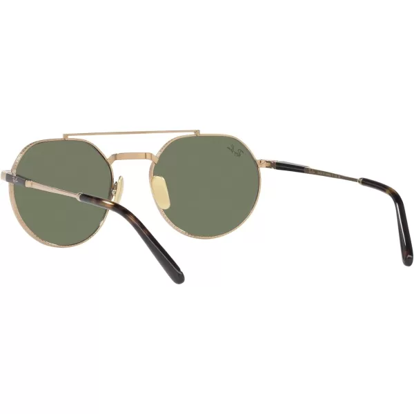 RayBan Rb8265 Jack Ii Titanium Round SunglassesGoldGreen