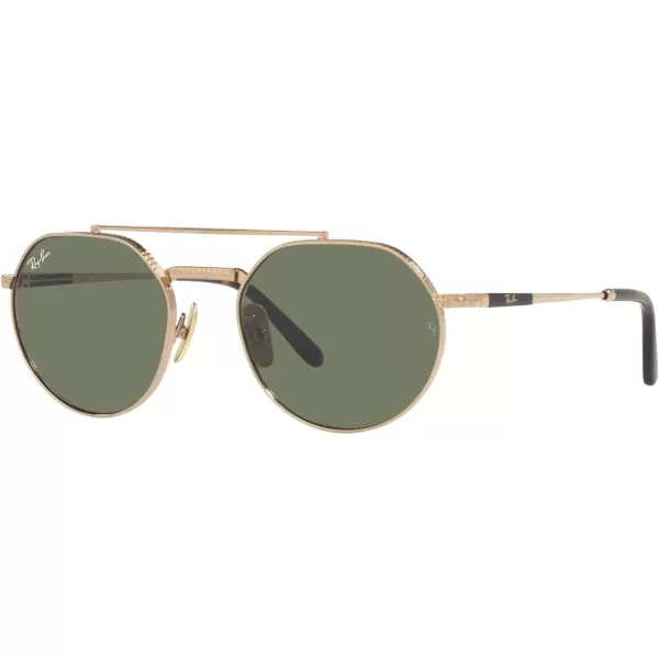 RayBan Rb8265 Jack Ii Titanium Round SunglassesGoldGreen