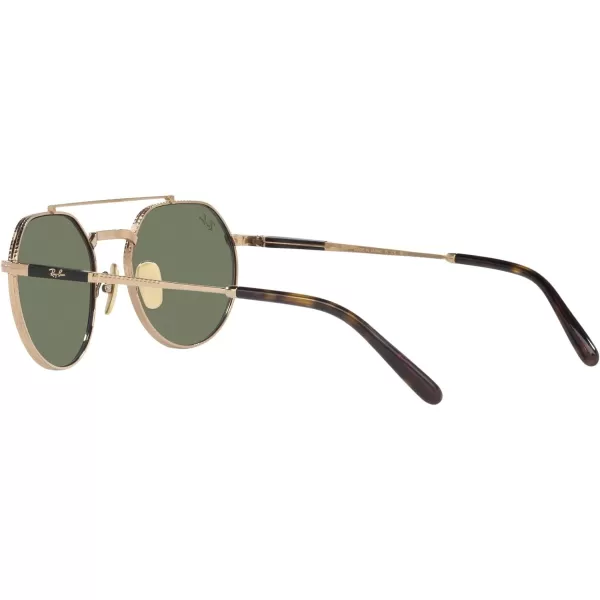 RayBan Rb8265 Jack Ii Titanium Round SunglassesGoldGreen