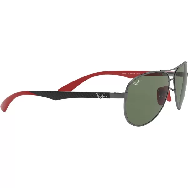 RayBan Rb8313m Scuderia Ferrari Collection Aviator SunglassesGunmetalDark Green