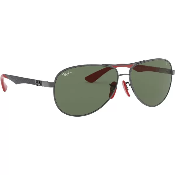 RayBan Rb8313m Scuderia Ferrari Collection Aviator SunglassesGunmetalDark Green