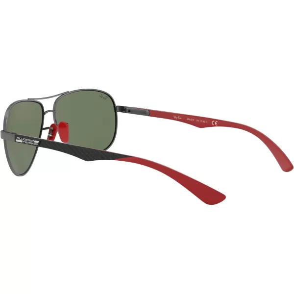 RayBan Rb8313m Scuderia Ferrari Collection Aviator SunglassesGunmetalDark Green