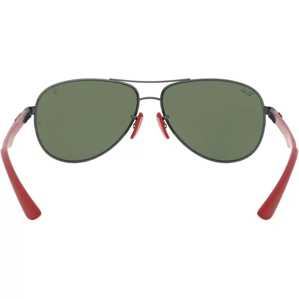 RayBan Rb8313m Scuderia Ferrari Collection Aviator SunglassesGunmetalDark Green