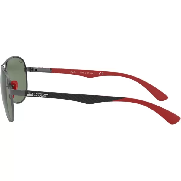 RayBan Rb8313m Scuderia Ferrari Collection Aviator SunglassesGunmetalDark Green