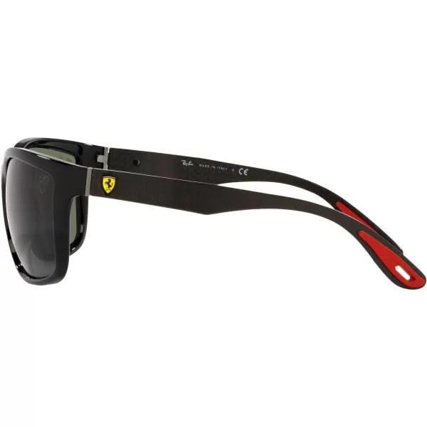 RayBan Rb8356m Scuderia Ferrari Collection Square SunglassesBlackDark Green