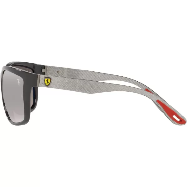 RayBan Rb8356m Scuderia Ferrari Collection Square SunglassesGreyChromance Grey Mirrored Gradient Polarized