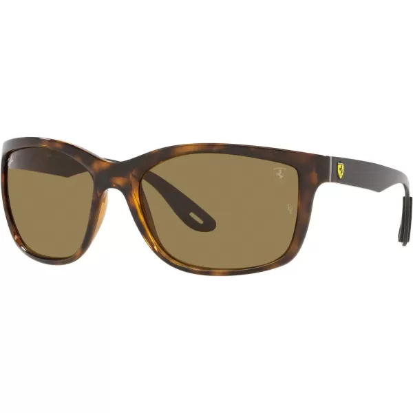 RayBan Rb8356m Scuderia Ferrari Collection Square SunglassesHavanaDark Brown