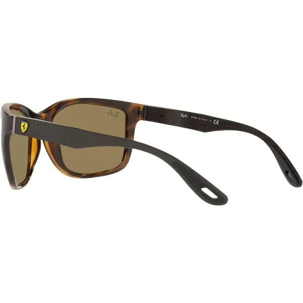 RayBan Rb8356m Scuderia Ferrari Collection Square SunglassesHavanaDark Brown