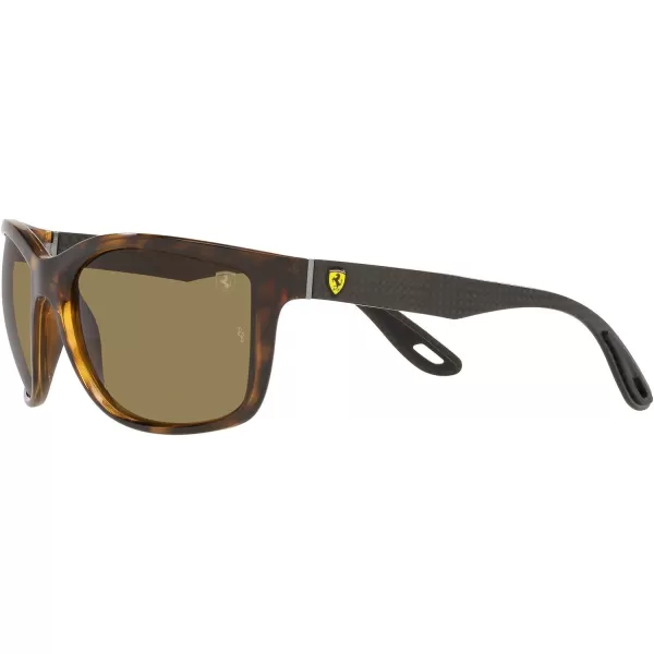 RayBan Rb8356m Scuderia Ferrari Collection Square SunglassesHavanaDark Brown