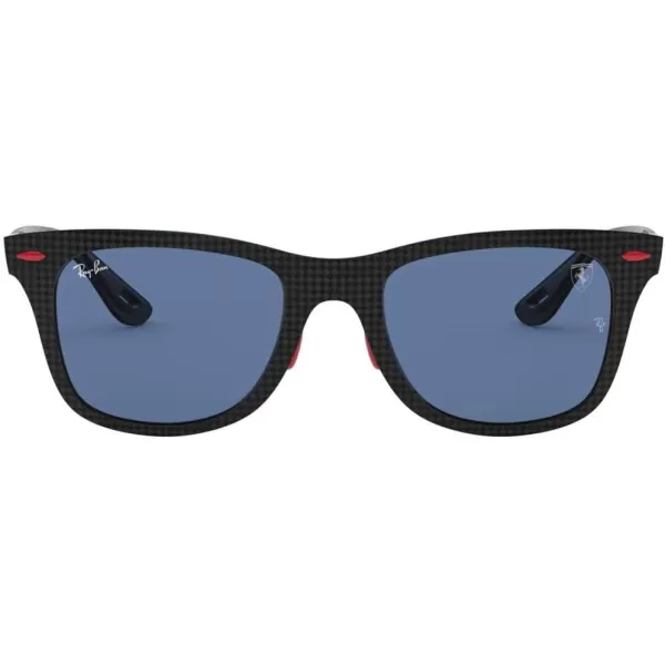 RayBan Rb8395m Scuderia Ferrari Collection Square SunglassesMatte Carbon on AllutexDark Blue