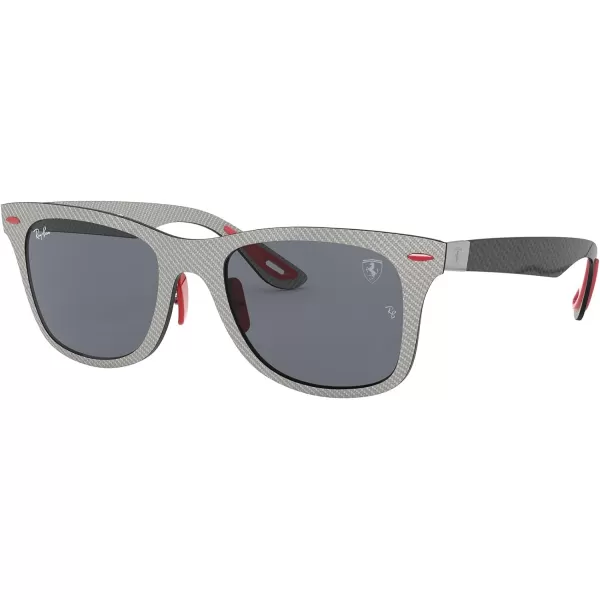 RayBan Rb8395m Scuderia Ferrari Collection Square SunglassesMatte Carbon on AllutexDark Grey