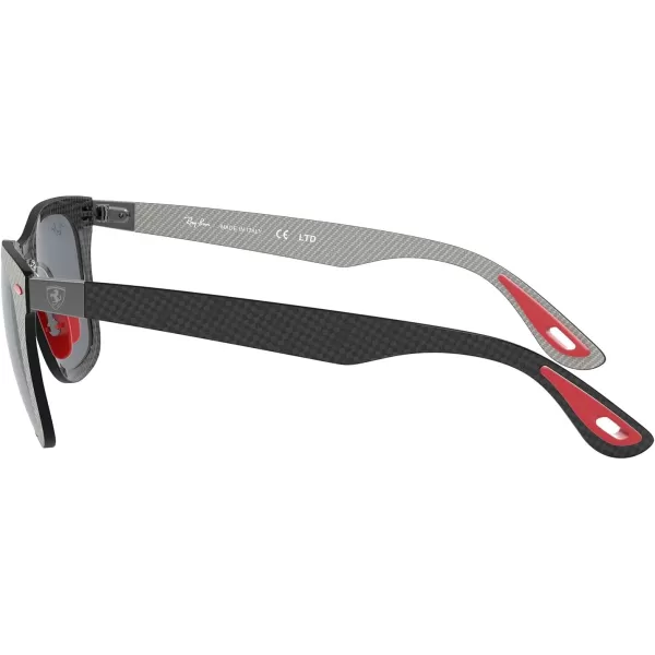 RayBan Rb8395m Scuderia Ferrari Collection Square SunglassesMatte Carbon on AllutexDark Grey