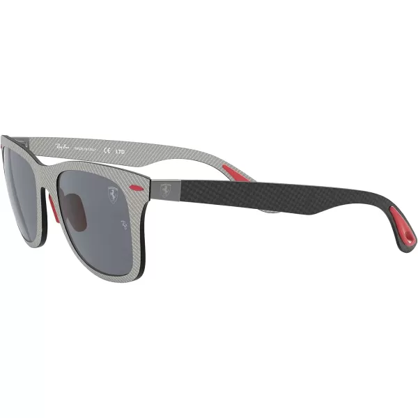 RayBan Rb8395m Scuderia Ferrari Collection Square SunglassesMatte Carbon on AllutexDark Grey