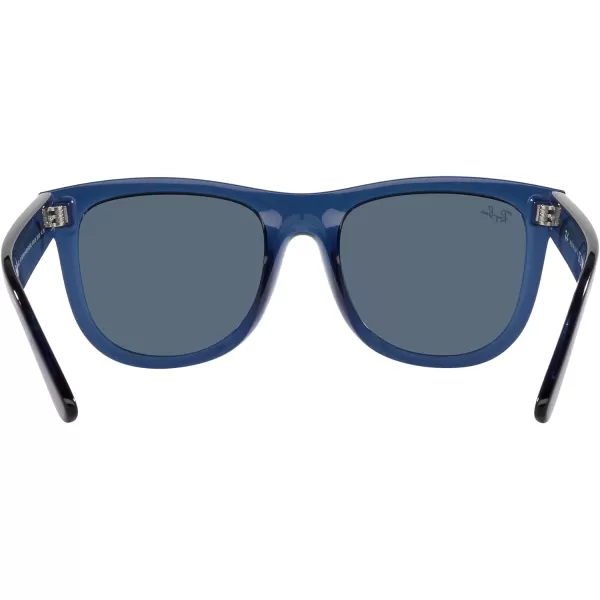 RayBan Rbr0502s Wayfarer Reverse Square SunglassesTransparent Navy BlueDark Blue