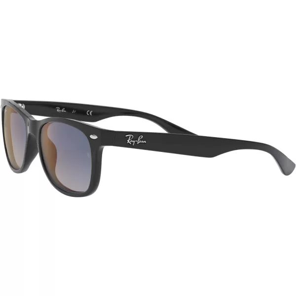 RayBan Rj9052s New Wayfarer Square SunglassesBlackBlue Mirrored Red