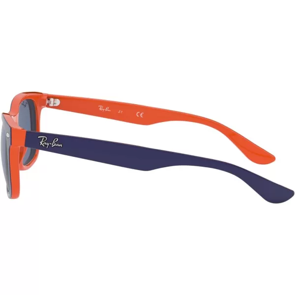 RayBan Rj9052s New Wayfarer Square SunglassesBlue on OrangeBlue