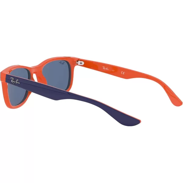 RayBan Rj9052s New Wayfarer Square SunglassesBlue on OrangeBlue