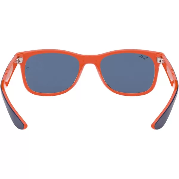 RayBan Rj9052s New Wayfarer Square SunglassesBlue on OrangeBlue