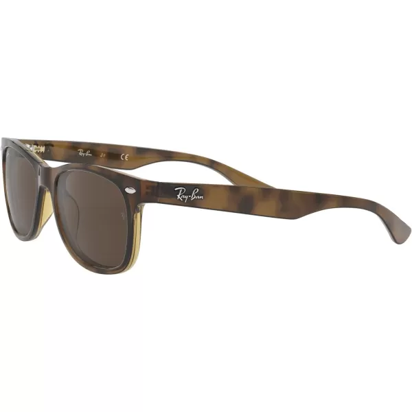 RayBan Rj9052s New Wayfarer Square SunglassesHavanaDark Brown